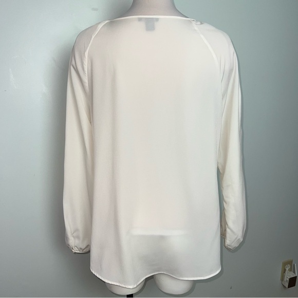 Saint Tropez West Ivory Lace Accent Blouse - Picture 10 of 15